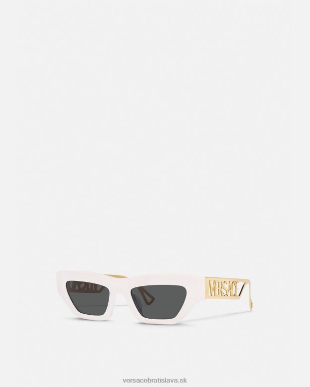 príslušenstvo X8X8P617 Versace Slnečné okuliare s vintage logom z 90. rokov biele zlato ženy