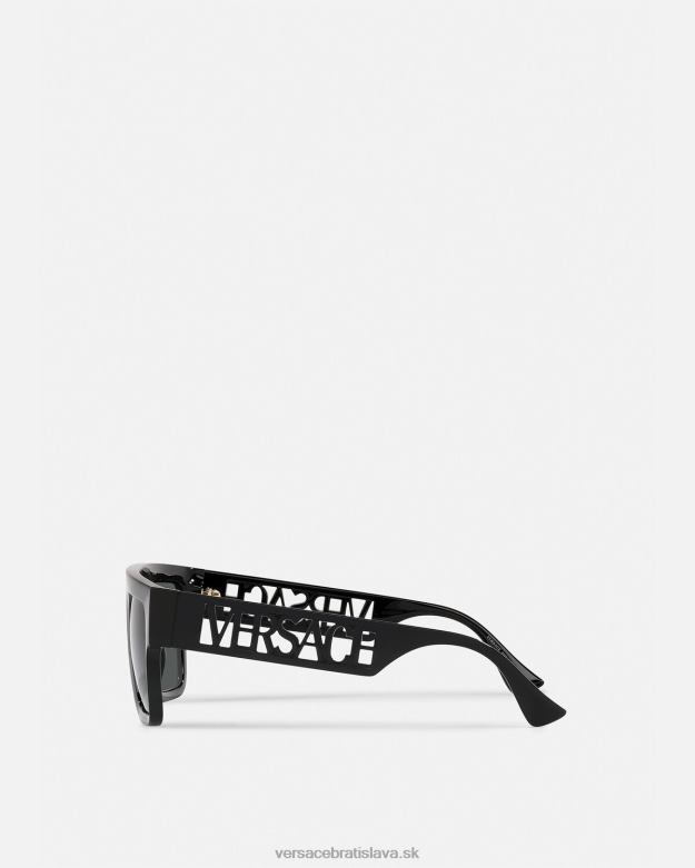 príslušenstvo X8X8P618 Versace Vintage slnečné okuliare s logom 90. rokov čierna ženy