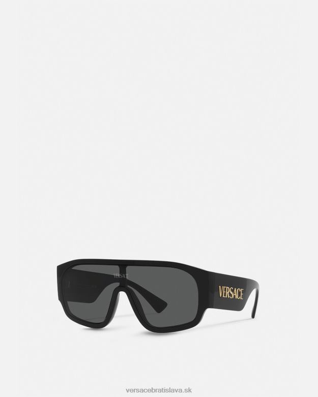 príslušenstvo X8X8P621 Versace slnečné okuliare s logom aviator čierna ženy