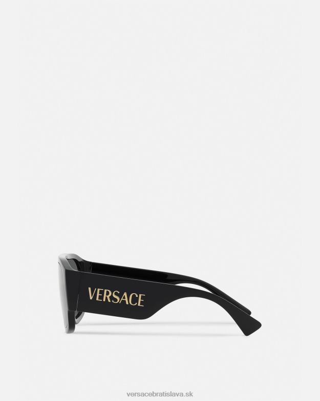 príslušenstvo X8X8P621 Versace slnečné okuliare s logom aviator čierna ženy