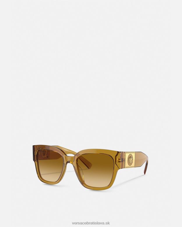 príslušenstvo X8X8P622 Versace macy's hranaté slnečné okuliare béžová ženy