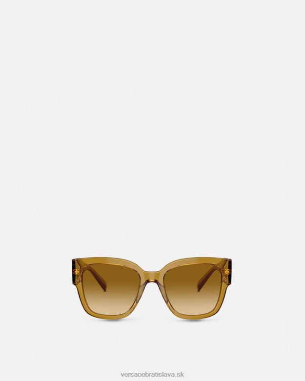 príslušenstvo X8X8P622 Versace macy\'s hranaté slnečné okuliare béžová ženy