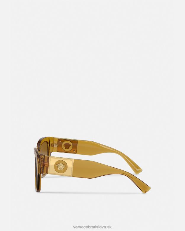 príslušenstvo X8X8P622 Versace macy\'s hranaté slnečné okuliare béžová ženy