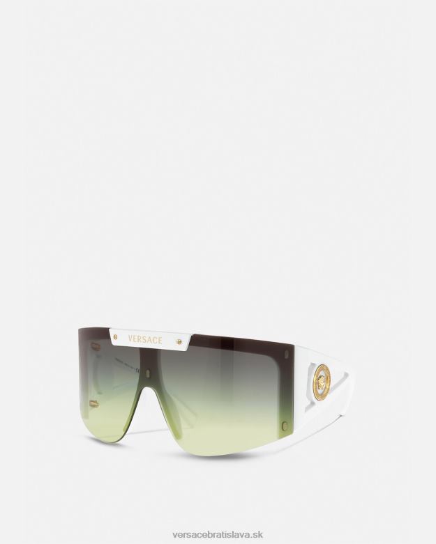príslušenstvo X8X8P671 Versace slnečné okuliare medusa icon shield biely čierny ženy