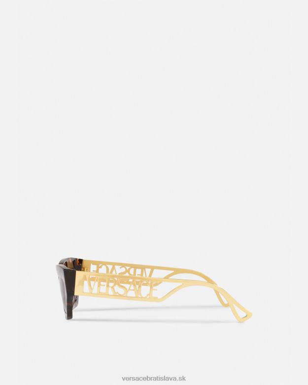 príslušenstvo X8X8P689 Versace Slnečné okuliare s vintage logom z 90. rokov havana a zlato ženy