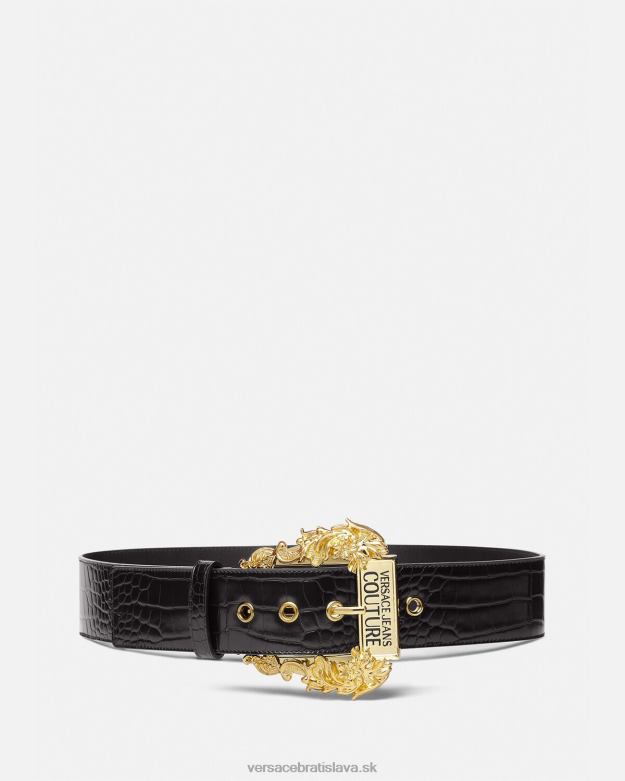 príslušenstvo X8X8P2323 Versace široký couture1 pás čierna ženy
