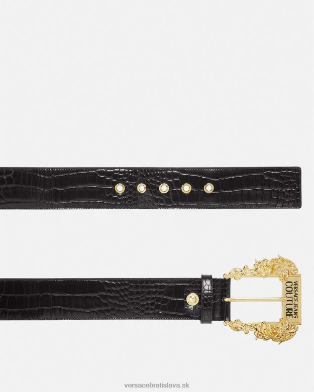 príslušenstvo X8X8P2323 Versace široký couture1 pás čierna ženy