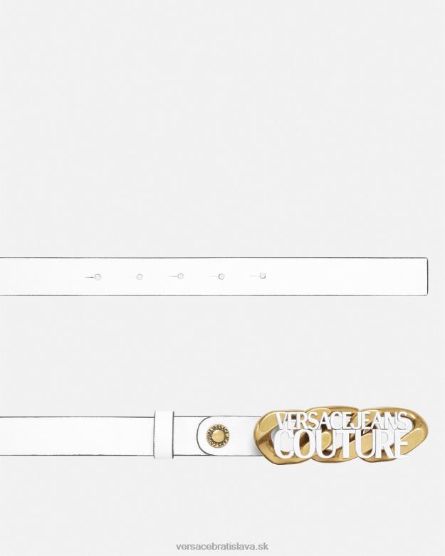príslušenstvo X8X8P2329 Versace retiazkový pás s logom biely ženy