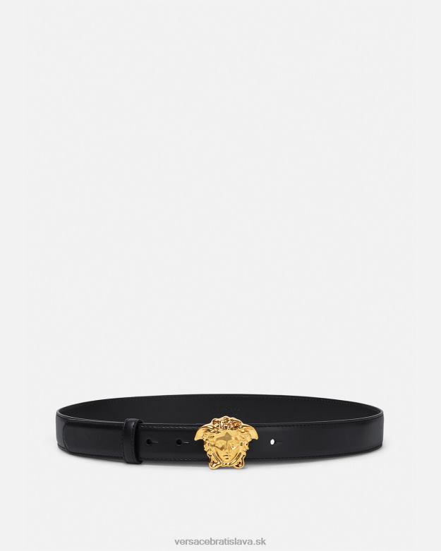 príslušenstvo X8X8P528 Versace kožený opasok la medusa čierna ženy