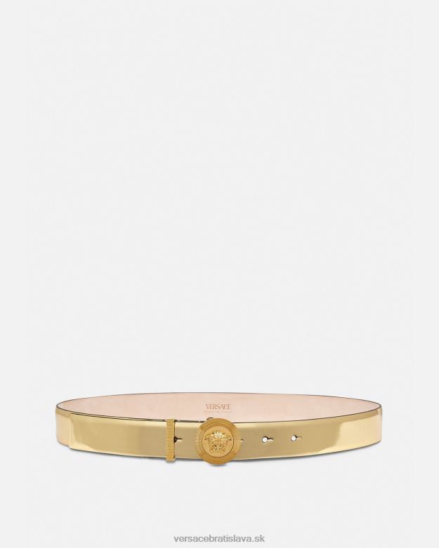 príslušenstvo X8X8P529 Versace kožený opasok medusa biggie zlato ženy