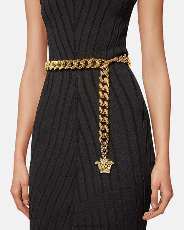 príslušenstvo X8X8P544 Versace retiazkový opasok la medusa zlato ženy