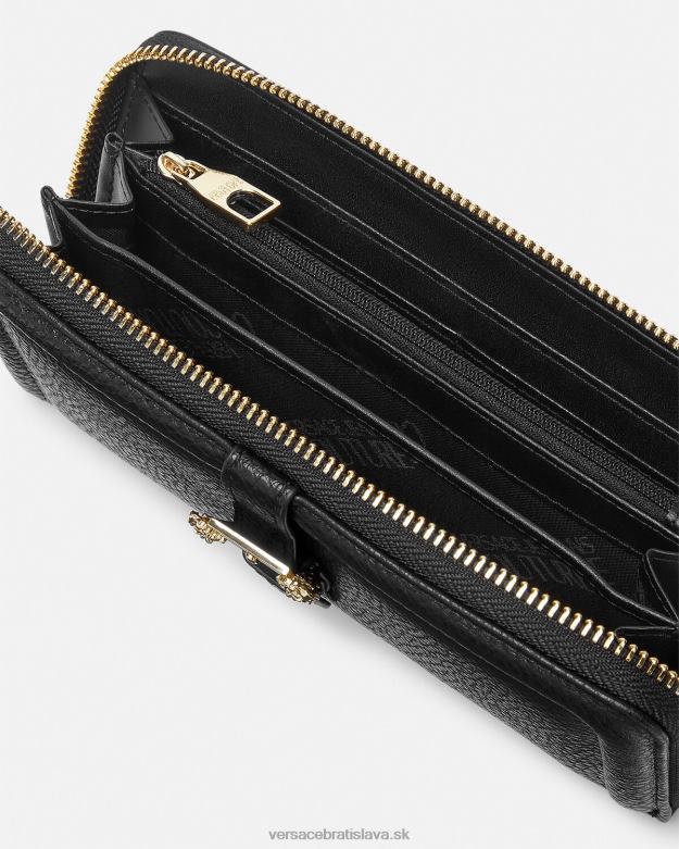 príslušenstvo X8X8P2320 Versace couture1 kontinentálna peňaženka čierna ženy