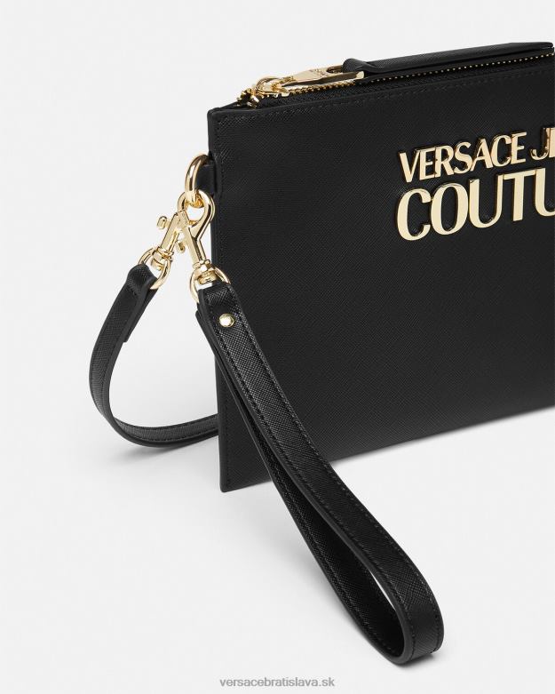 príslušenstvo X8X8P2321 Versace vrecko na zámok s logom čierna ženy
