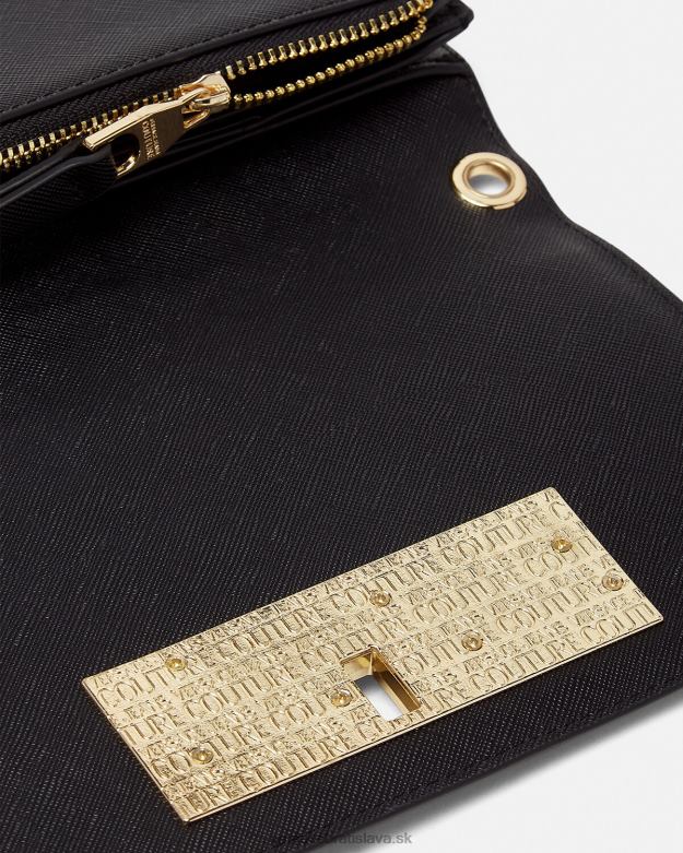 príslušenstvo X8X8P2322 Versace retiazka peňaženka s logom čierna ženy
