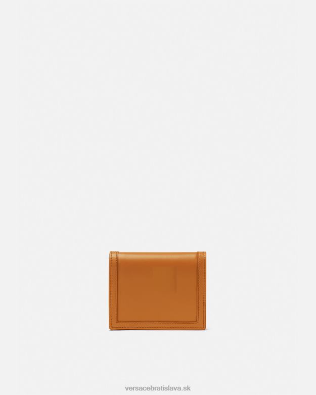 príslušenstvo X8X8P555 Versace greca goddess bifold peňaženka karamel ženy
