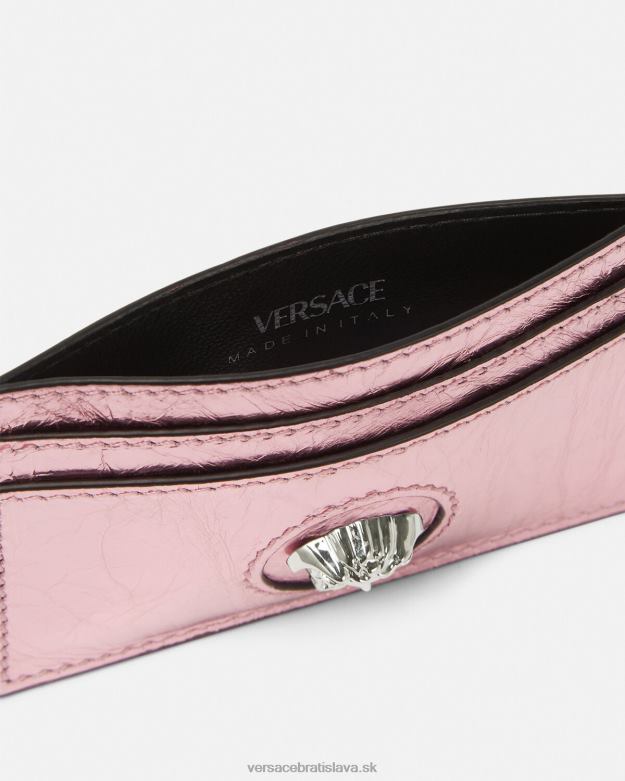 príslušenstvo X8X8P571 Versace kovový držiak na karty la medusa Ružová ženy