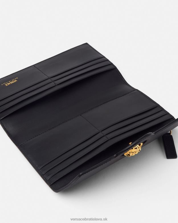 príslušenstvo X8X8P574 Versace la medusa dlhá peňaženka čierna ženy