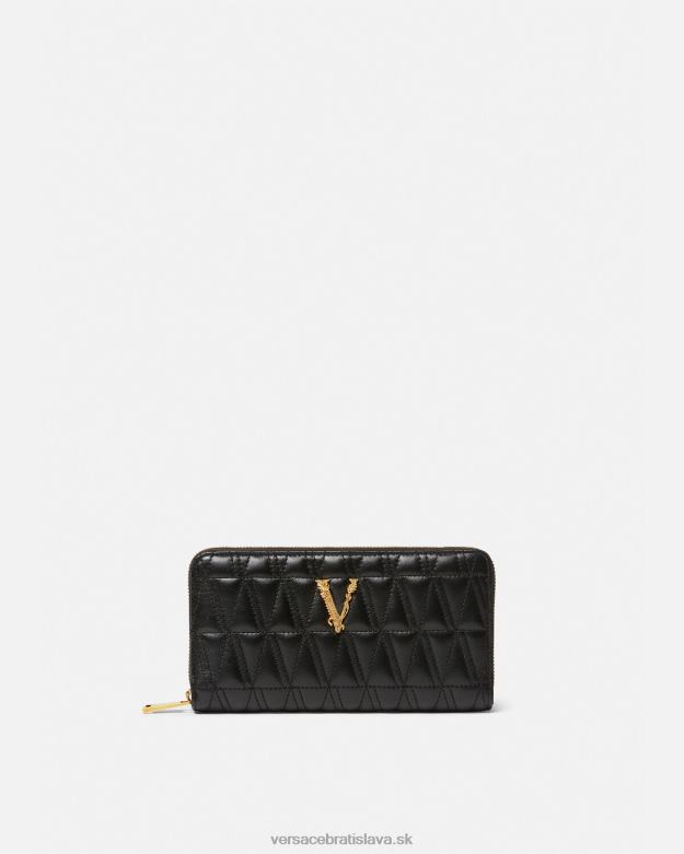 príslušenstvo X8X8P576 Versace kontinentálna peňaženka virtus čierna ženy