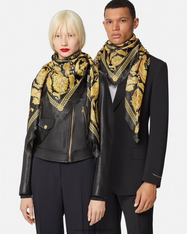 príslušenstvo X8X8P901 Versace barokový šál so strapcami vytlačiť ženy