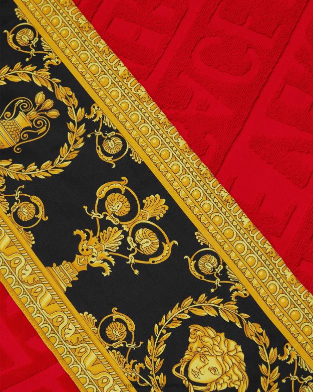 spodná bielizeň a plážové oblečenie X8X8P1201 Versace i baroková plážová osuška červená ženy