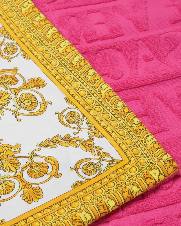 spodná bielizeň a plážové oblečenie X8X8P1202 Versace i baroková plážová osuška fuchsiová ženy