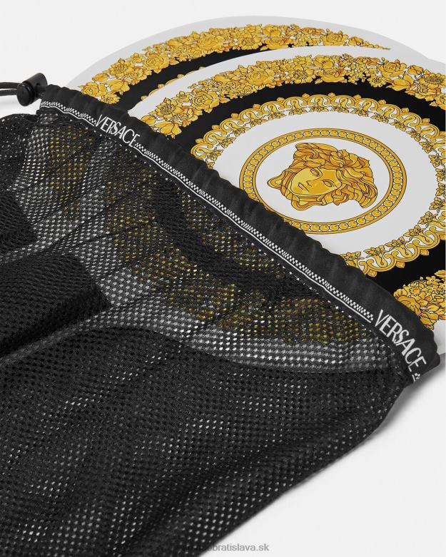 spodná bielizeň a plážové oblečenie X8X8P1204 Versace Súprava plážových rakiet crete de fleur čierna ženy