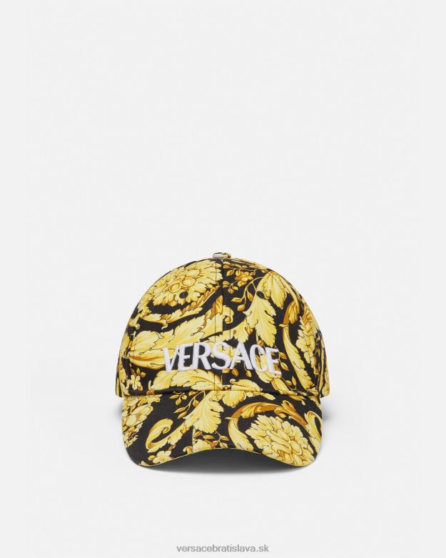 spodná bielizeň a plážové oblečenie X8X8P1209 Versace baseballová čiapka s logom barocco vytlačiť ženy