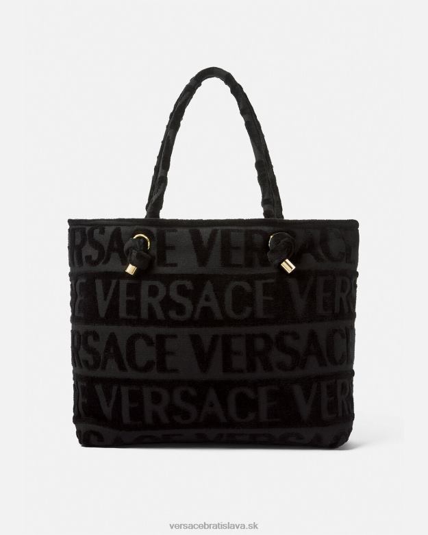 spodná bielizeň a plážové oblečenie X8X8P1210 Versace taška na uteráky z krištáľovej medúzy čierna ženy