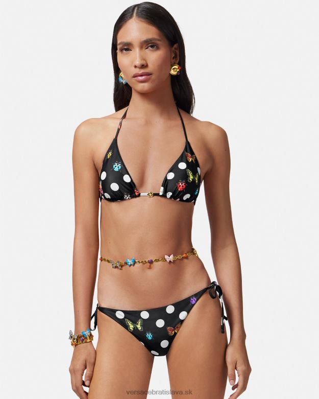 spodná bielizeň a plážové oblečenie X8X8P1114 Versace top v bikinách s motýlikmi vytlačiť ženy