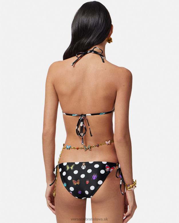 spodná bielizeň a plážové oblečenie X8X8P1114 Versace top v bikinách s motýlikmi vytlačiť ženy