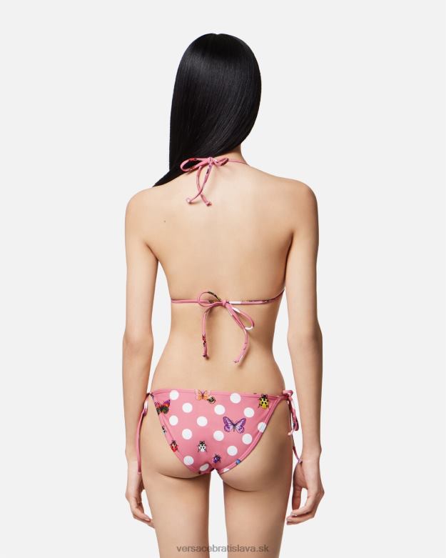 spodná bielizeň a plážové oblečenie X8X8P1131 Versace top v bikinách s motýlikmi vytlačiť ženy
