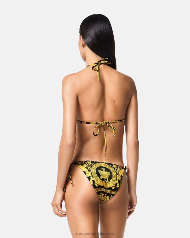 spodná bielizeň a plážové oblečenie X8X8P1138 Versace top bikín s barokovou potlačou vytlačiť ženy