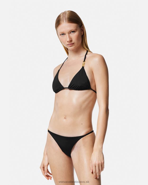 spodná bielizeň a plážové oblečenie X8X8P1146 Versace Trojuholníkové bikinové nohavičky medusa \'95 čierna ženy