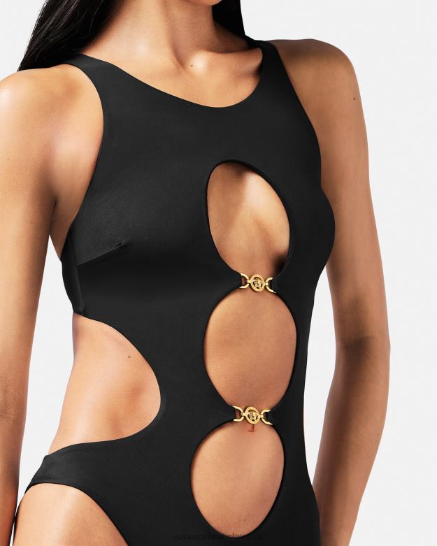 spodná bielizeň a plážové oblečenie X8X8P1148 Versace jednodielne plavky medusa \'95 čierna ženy