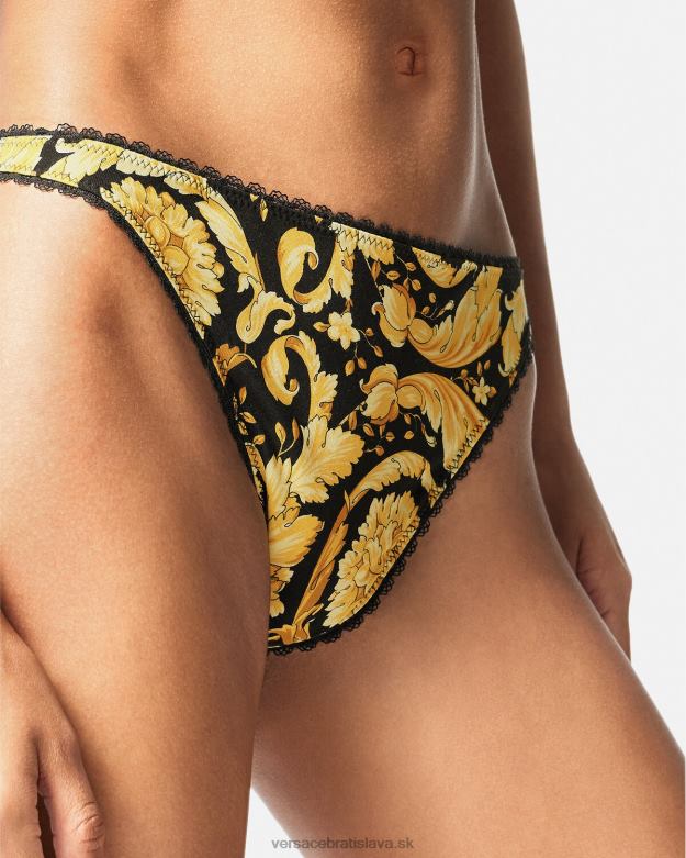 spodná bielizeň a plážové oblečenie X8X8P1035 Versace barocco tangá vytlačiť ženy
