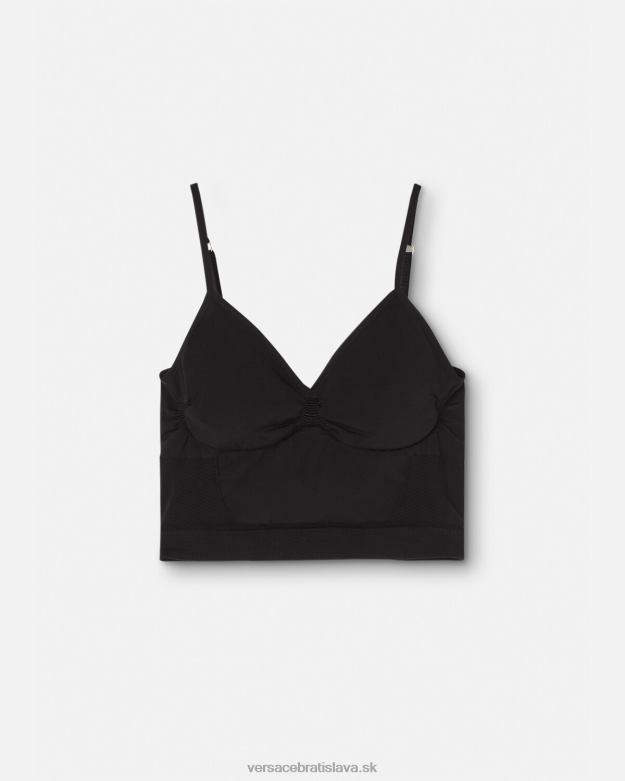 spodná bielizeň a plážové oblečenie X8X8P1062 Versace Medusa shapewear braletka čierna ženy
