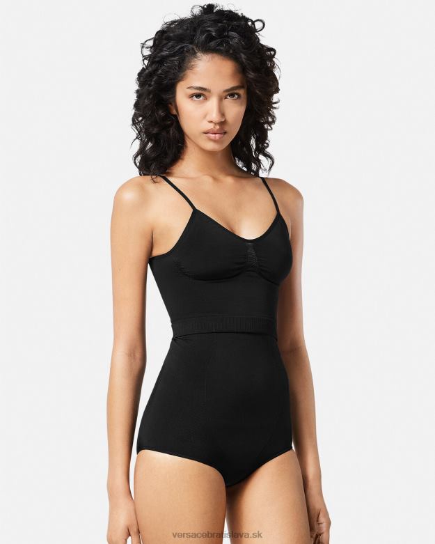 spodná bielizeň a plážové oblečenie X8X8P1062 Versace Medusa shapewear braletka čierna ženy
