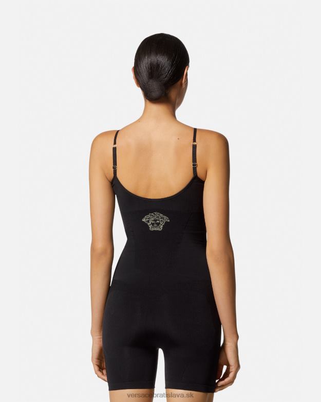 spodná bielizeň a plážové oblečenie X8X8P1064 Versace body medusa shapewear čierna ženy