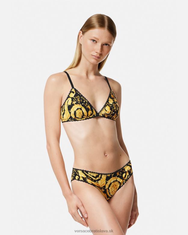 spodná bielizeň a plážové oblečenie X8X8P1072 Versace barocco slipy vytlačiť ženy