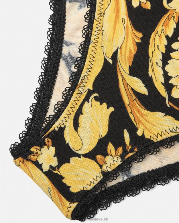 spodná bielizeň a plážové oblečenie X8X8P1072 Versace barocco slipy vytlačiť ženy
