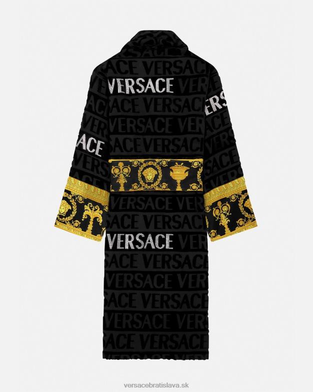 spodná bielizeň a plážové oblečenie X8X8P1085 Versace krištáľový celoplošný župan vytlačiť ženy