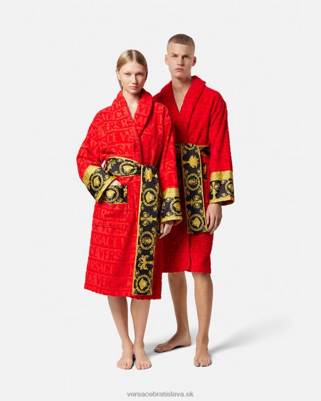 spodná bielizeň a plážové oblečenie X8X8P1092 Versace i barokový župan červená ženy