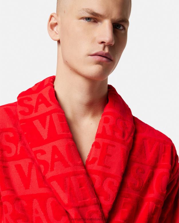 spodná bielizeň a plážové oblečenie X8X8P1092 Versace i barokový župan červená ženy