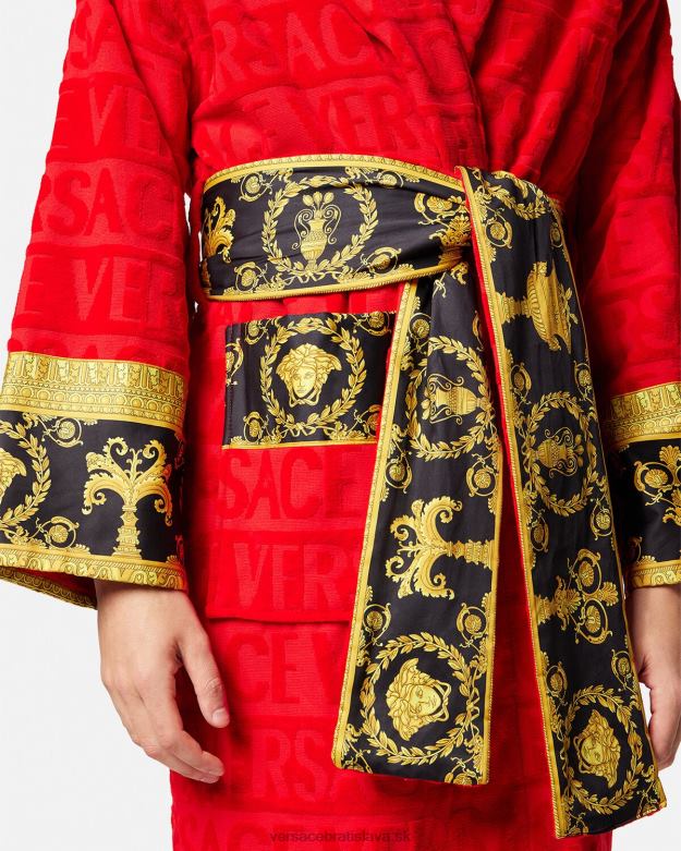 spodná bielizeň a plážové oblečenie X8X8P1092 Versace i barokový župan červená ženy
