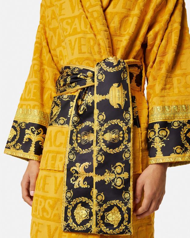 spodná bielizeň a plážové oblečenie X8X8P1096 Versace i barokový župan žltá ženy