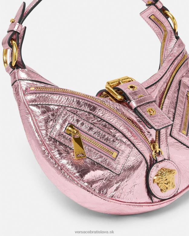 tašky X8X8P278 Versace metalická opakovacia malá taška tulák jedna farba ženy