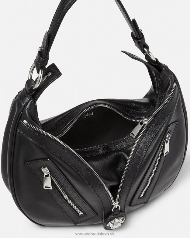 tašky X8X8P285 Versace opakovať hobo tašku čierna ženy