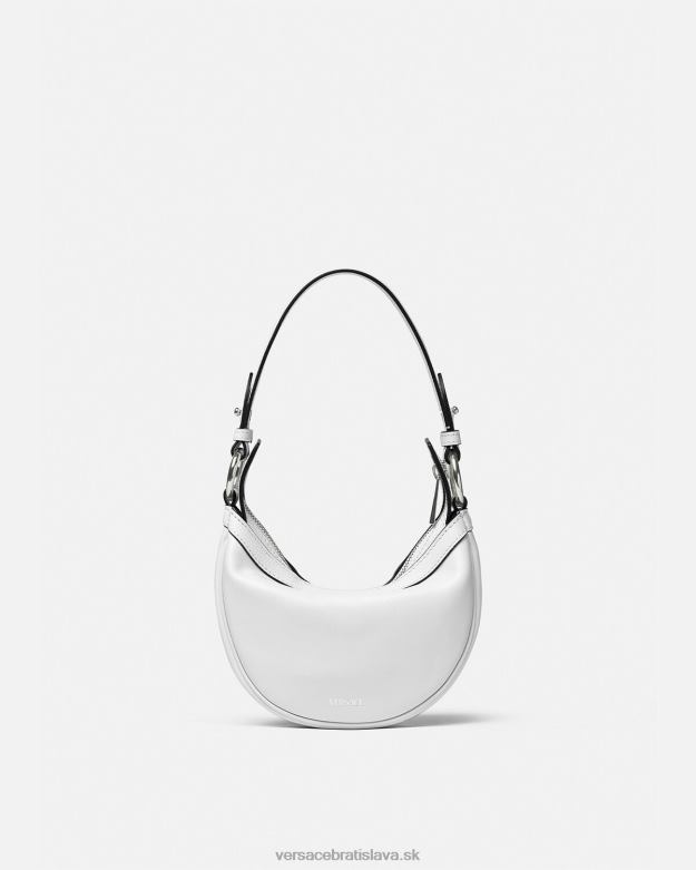 tašky X8X8P288 Versace opakujte mini tašku hobo biely ženy