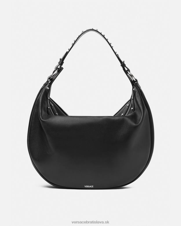 tašky X8X8P289 Versace opakovať hobo tašku čierna ženy