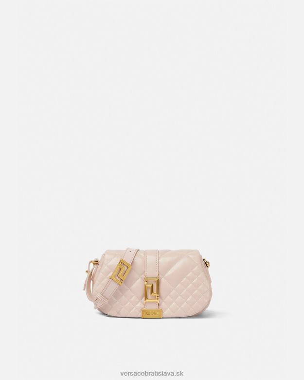 tašky X8X8P243 Versace mini taška cez rameno greca goddess svetlo ružová ženy